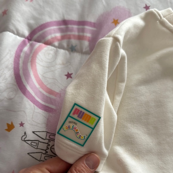 Puma squishmallow Colorful Character Print White T-Shirt Dress - Picture 6 of 6